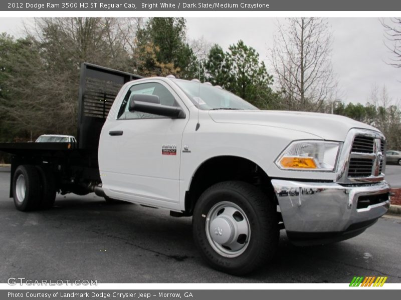 Bright White / Dark Slate/Medium Graystone 2012 Dodge Ram 3500 HD ST Regular Cab