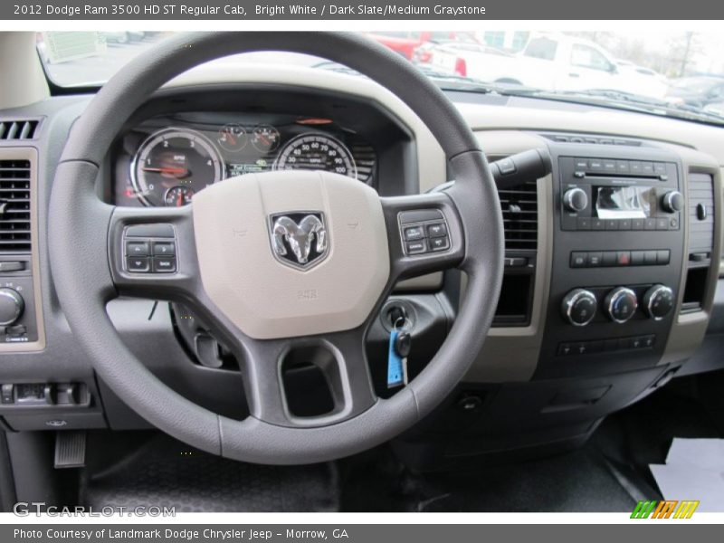 Bright White / Dark Slate/Medium Graystone 2012 Dodge Ram 3500 HD ST Regular Cab