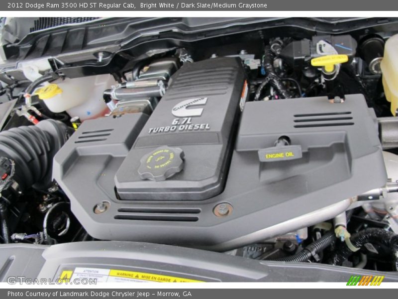 Bright White / Dark Slate/Medium Graystone 2012 Dodge Ram 3500 HD ST Regular Cab