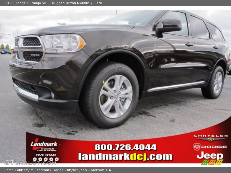 Rugged Brown Metallic / Black 2012 Dodge Durango SXT