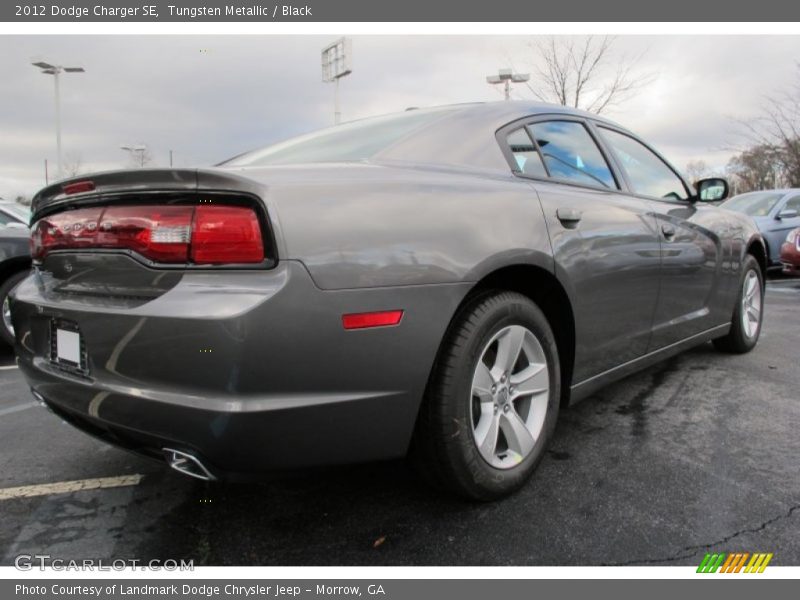 Tungsten Metallic / Black 2012 Dodge Charger SE