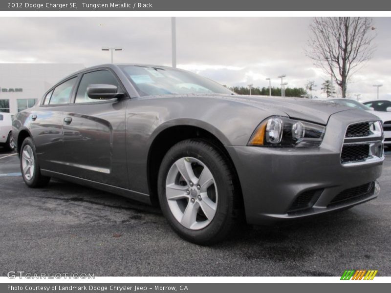Tungsten Metallic / Black 2012 Dodge Charger SE