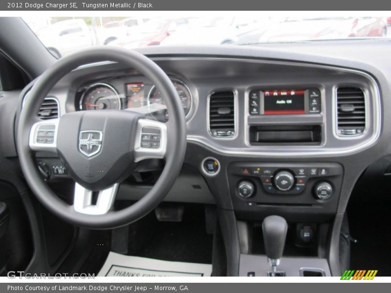 Tungsten Metallic / Black 2012 Dodge Charger SE