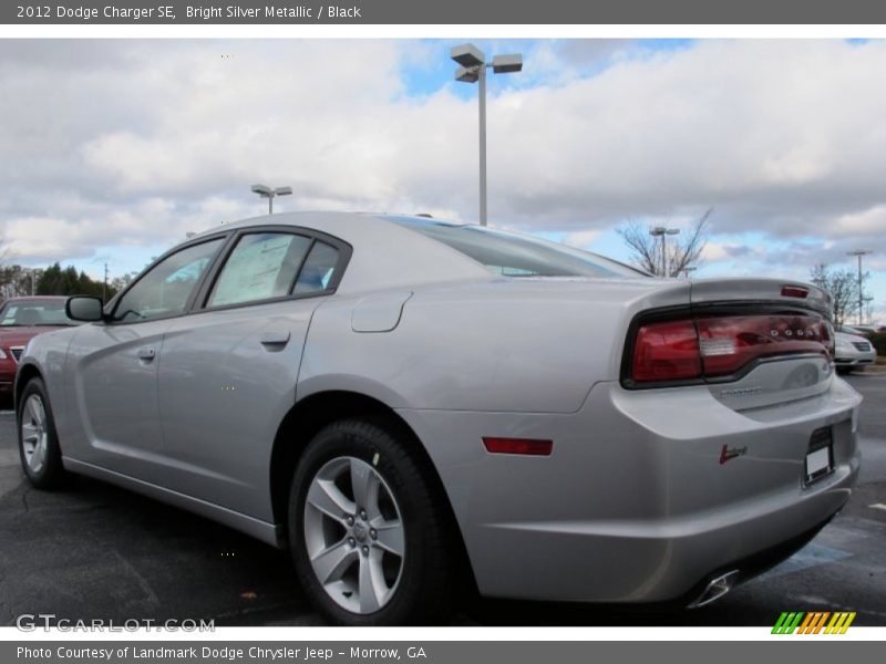 Bright Silver Metallic / Black 2012 Dodge Charger SE