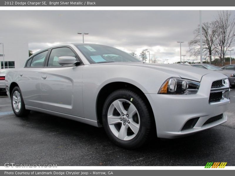 Bright Silver Metallic / Black 2012 Dodge Charger SE
