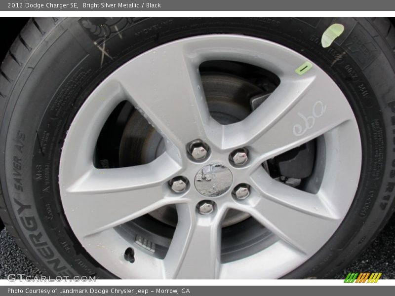 Bright Silver Metallic / Black 2012 Dodge Charger SE