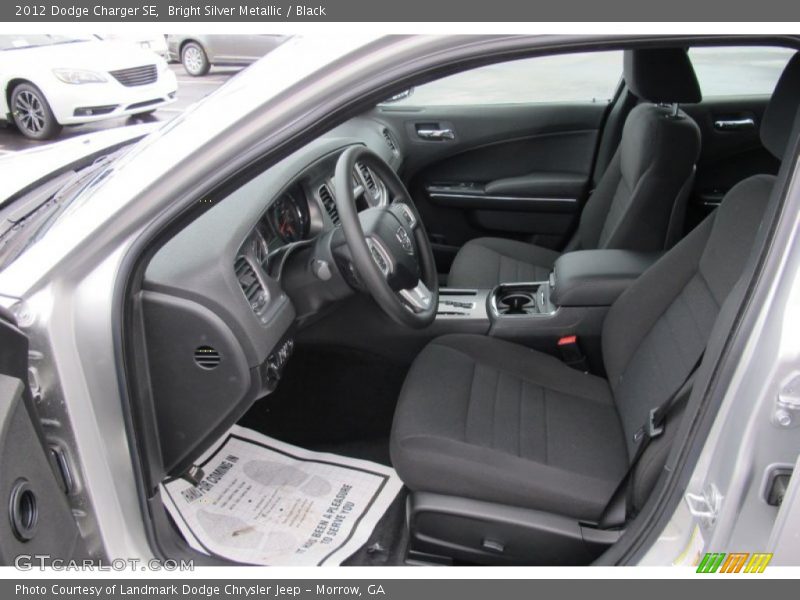 Bright Silver Metallic / Black 2012 Dodge Charger SE