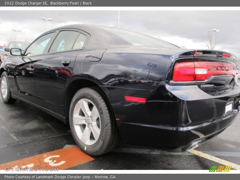Blackberry Pearl / Black 2012 Dodge Charger SE