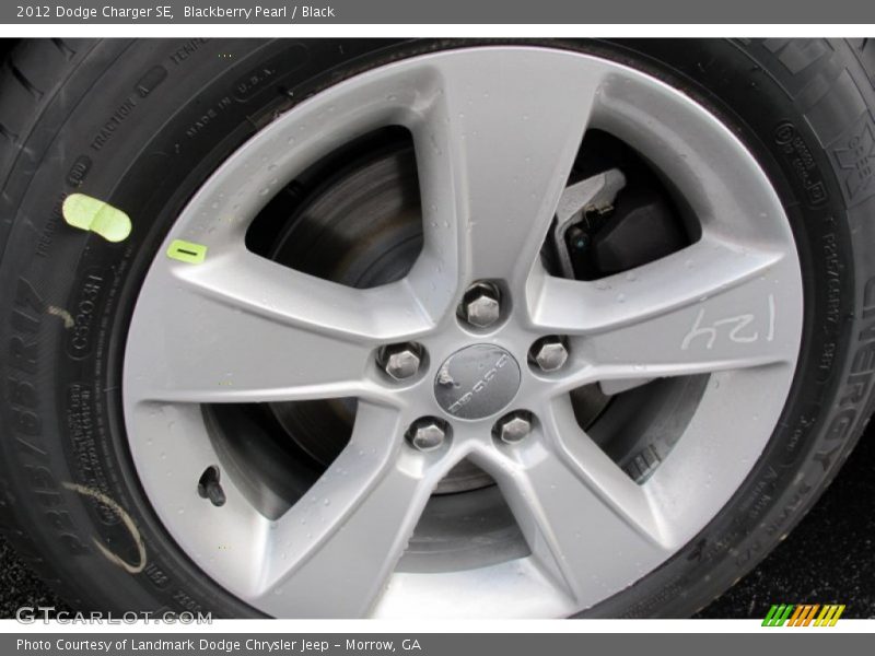 Blackberry Pearl / Black 2012 Dodge Charger SE