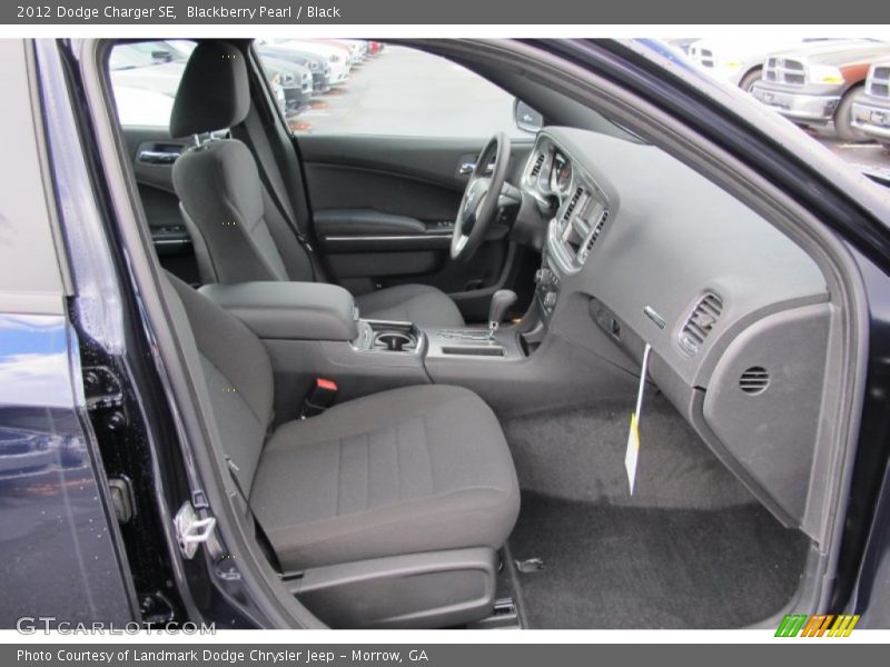 Blackberry Pearl / Black 2012 Dodge Charger SE