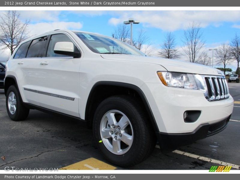 Stone White / Dark Graystone/Medium Graystone 2012 Jeep Grand Cherokee Laredo