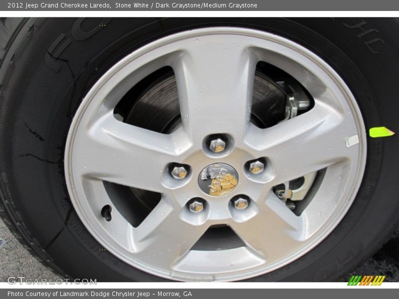 Stone White / Dark Graystone/Medium Graystone 2012 Jeep Grand Cherokee Laredo