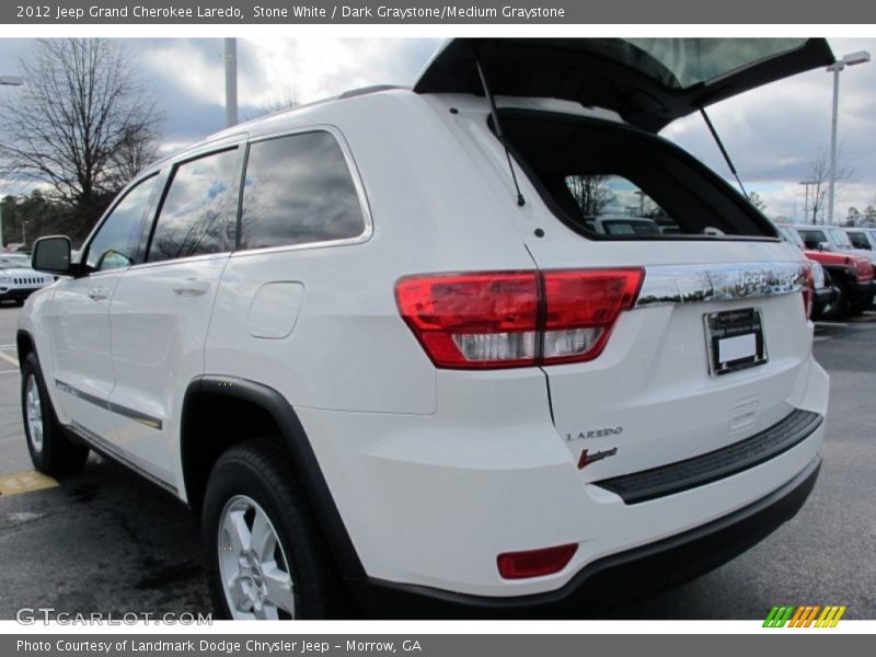 Stone White / Dark Graystone/Medium Graystone 2012 Jeep Grand Cherokee Laredo