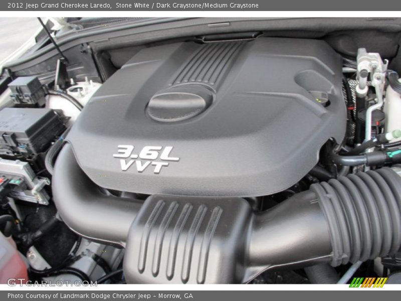 Stone White / Dark Graystone/Medium Graystone 2012 Jeep Grand Cherokee Laredo