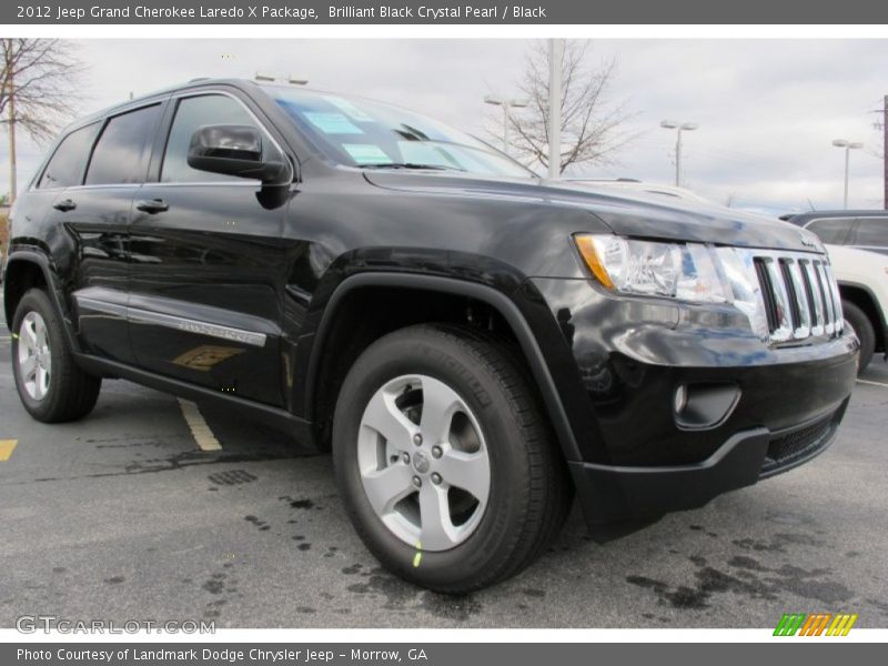 Brilliant Black Crystal Pearl / Black 2012 Jeep Grand Cherokee Laredo X Package