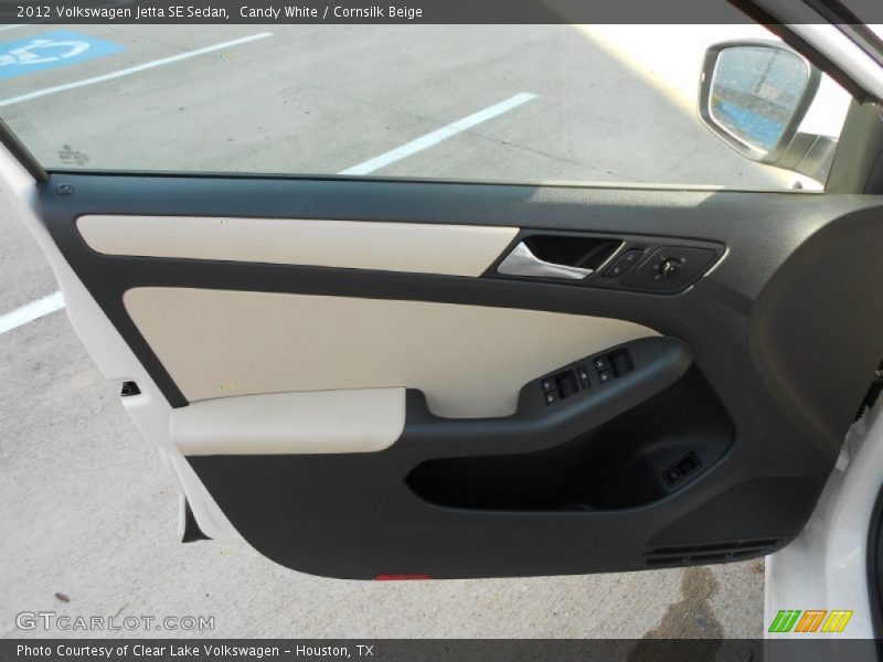 Candy White / Cornsilk Beige 2012 Volkswagen Jetta SE Sedan