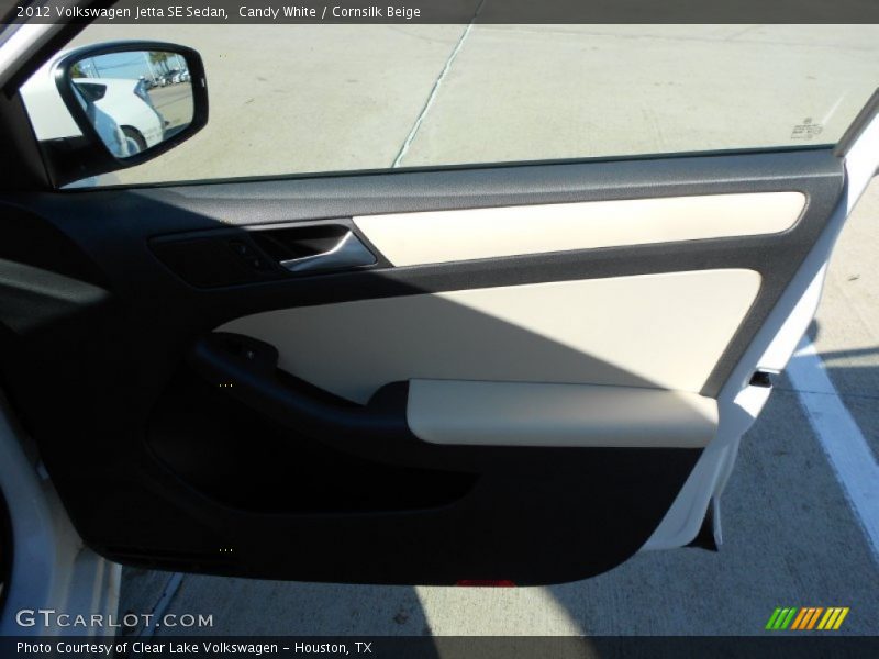 Candy White / Cornsilk Beige 2012 Volkswagen Jetta SE Sedan
