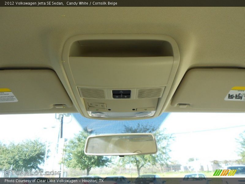Candy White / Cornsilk Beige 2012 Volkswagen Jetta SE Sedan