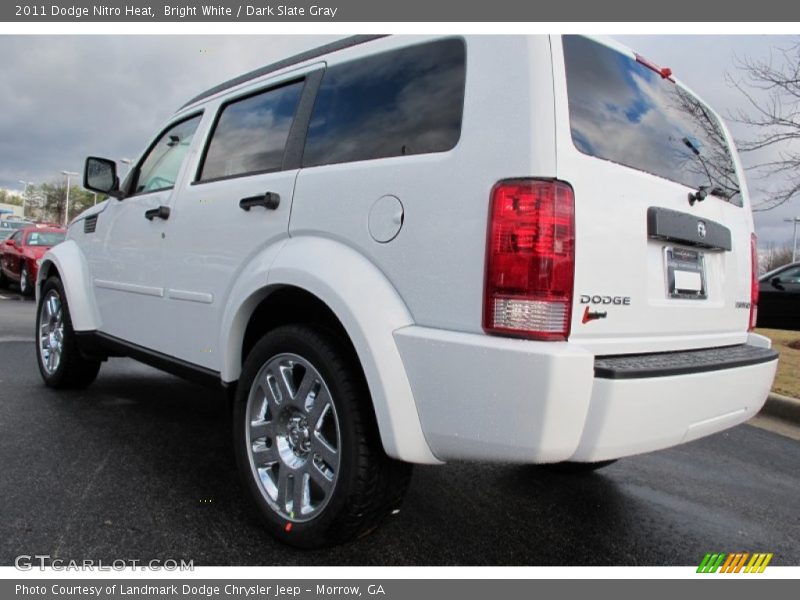 Bright White / Dark Slate Gray 2011 Dodge Nitro Heat