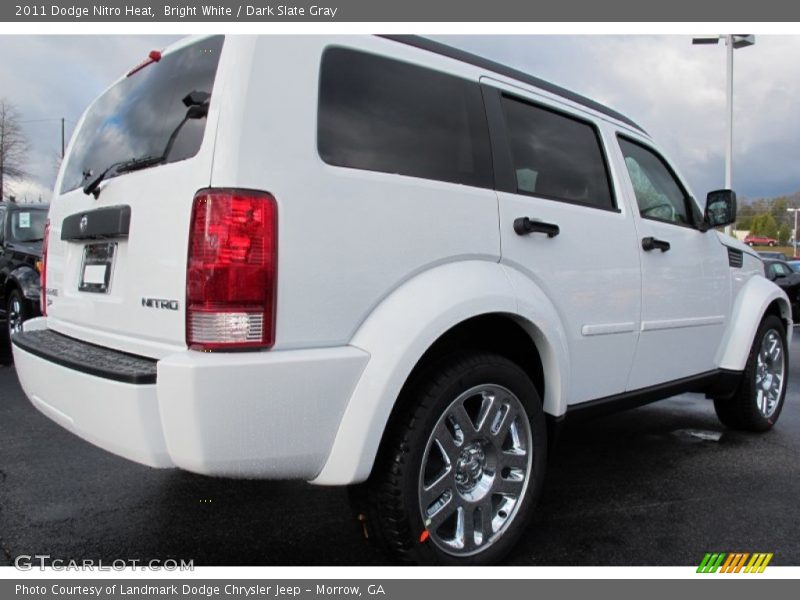 Bright White / Dark Slate Gray 2011 Dodge Nitro Heat