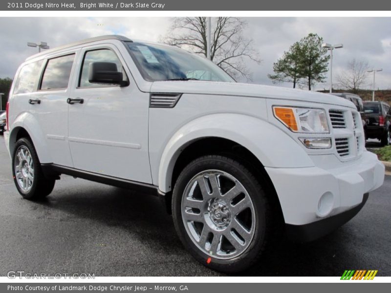 Bright White / Dark Slate Gray 2011 Dodge Nitro Heat