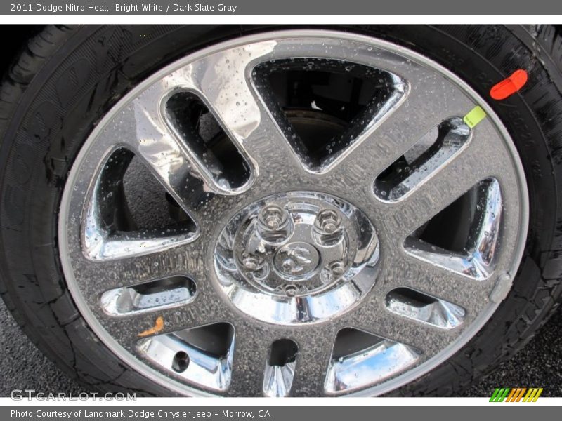 Bright White / Dark Slate Gray 2011 Dodge Nitro Heat