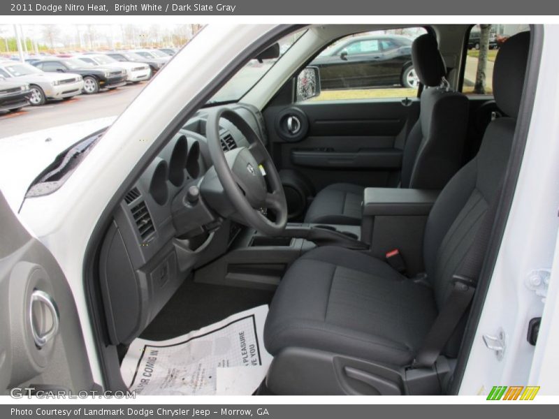 Bright White / Dark Slate Gray 2011 Dodge Nitro Heat