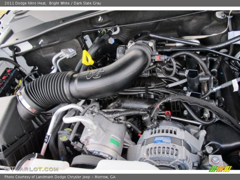 Bright White / Dark Slate Gray 2011 Dodge Nitro Heat