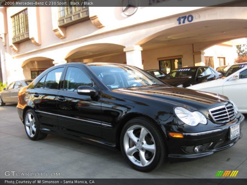 Black / Black 2006 Mercedes-Benz C 230 Sport
