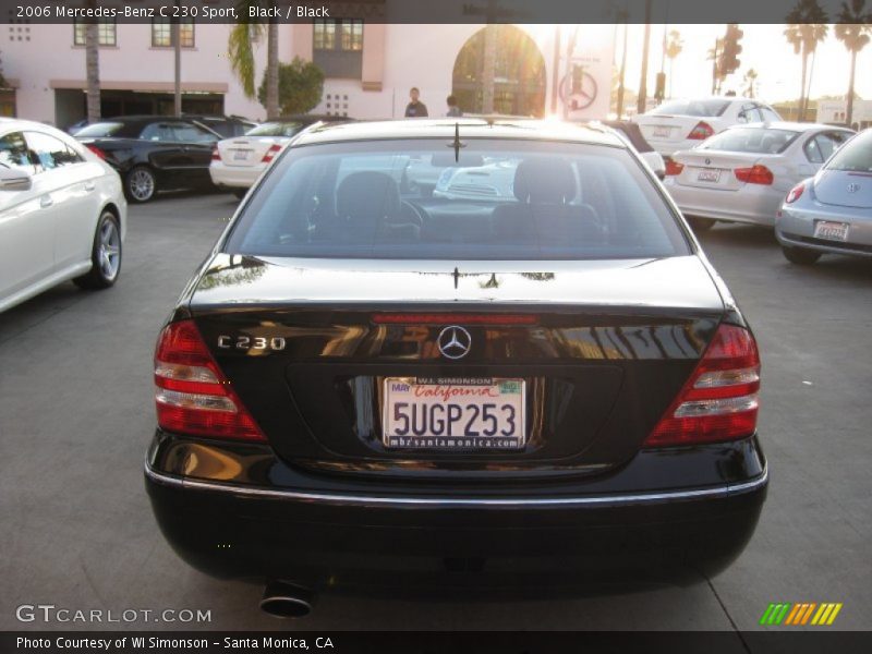 Black / Black 2006 Mercedes-Benz C 230 Sport