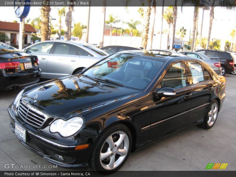Black / Black 2006 Mercedes-Benz C 230 Sport