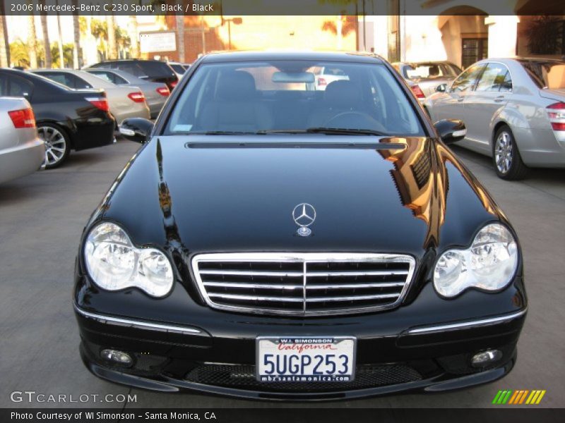 Black / Black 2006 Mercedes-Benz C 230 Sport