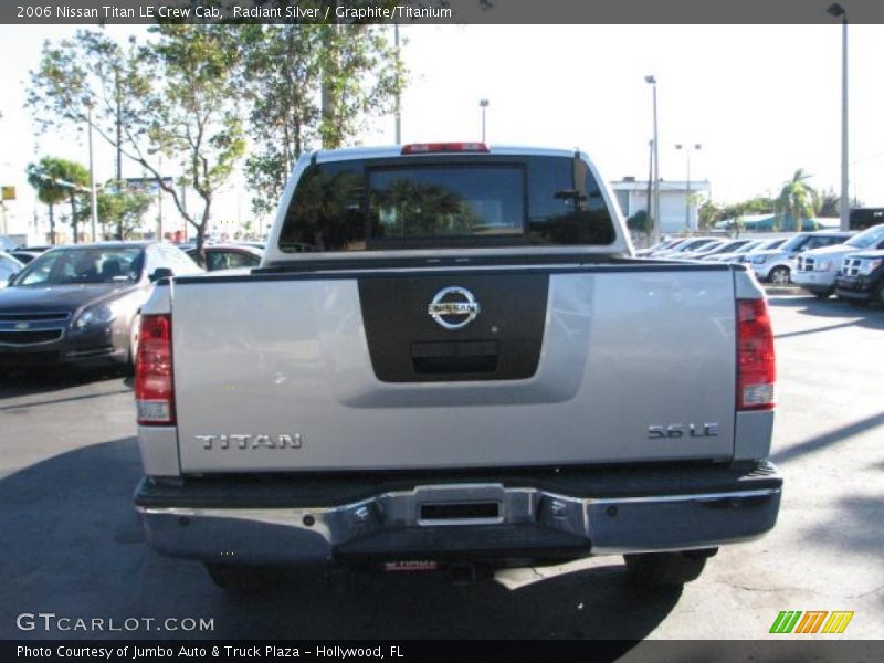 Radiant Silver / Graphite/Titanium 2006 Nissan Titan LE Crew Cab