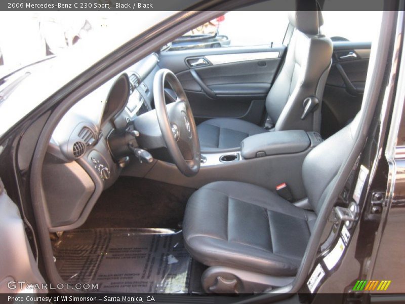 Black / Black 2006 Mercedes-Benz C 230 Sport
