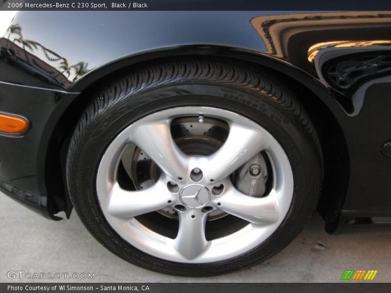 Black / Black 2006 Mercedes-Benz C 230 Sport