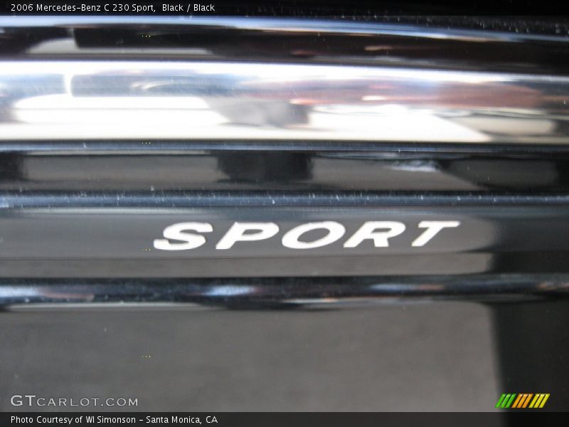 Black / Black 2006 Mercedes-Benz C 230 Sport