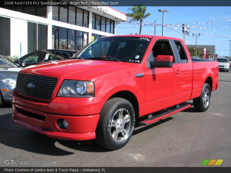 Bright Red / Black/Red Sport 2008 Ford F150 FX2 Sport SuperCab