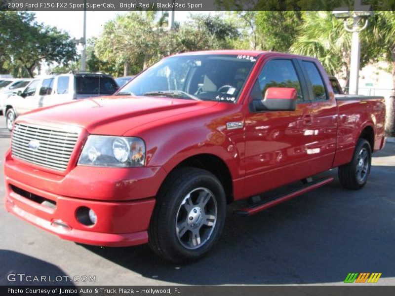 Bright Red / Black/Red Sport 2008 Ford F150 FX2 Sport SuperCab