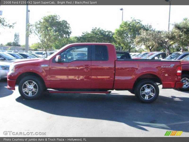 Bright Red / Black/Red Sport 2008 Ford F150 FX2 Sport SuperCab