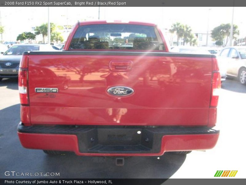 Bright Red / Black/Red Sport 2008 Ford F150 FX2 Sport SuperCab