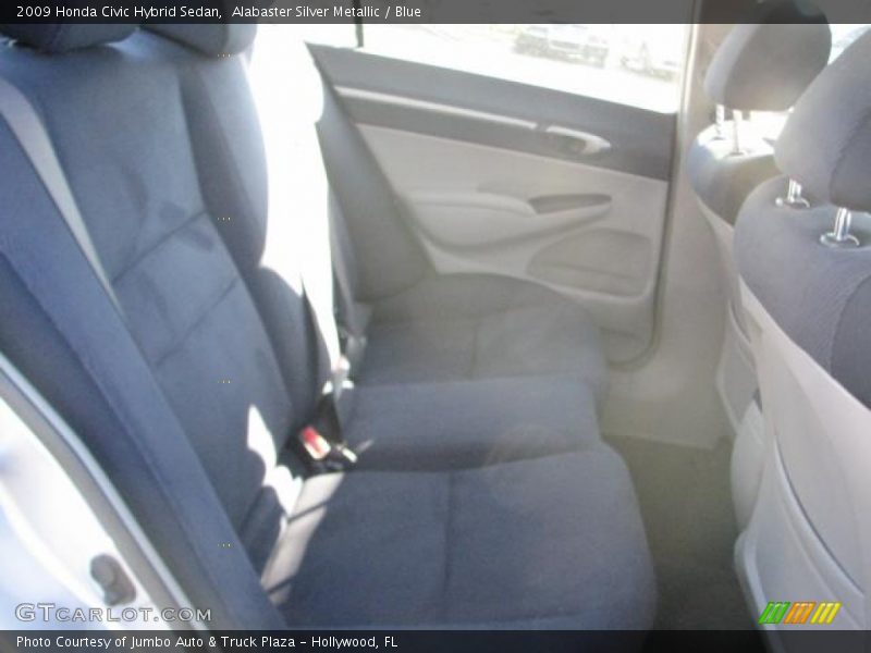 Alabaster Silver Metallic / Blue 2009 Honda Civic Hybrid Sedan