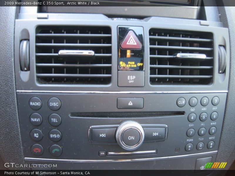 Arctic White / Black 2009 Mercedes-Benz C 350 Sport