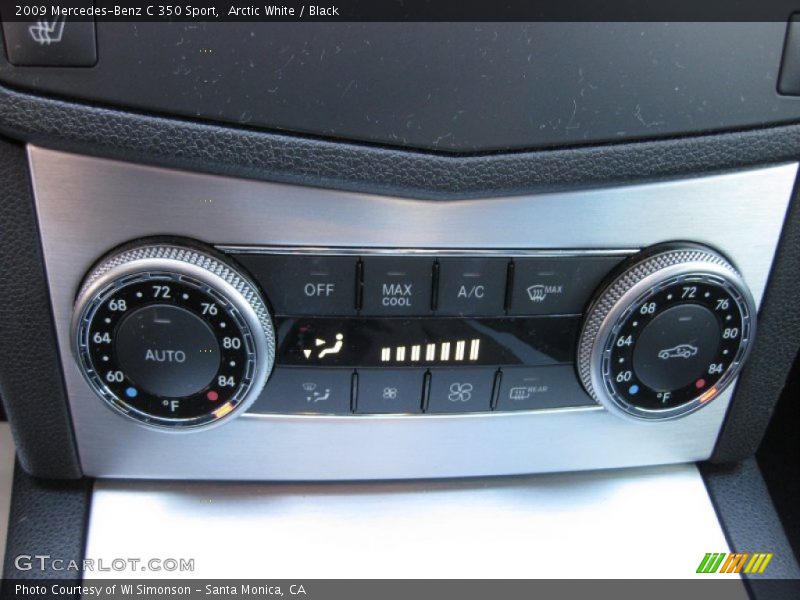 Arctic White / Black 2009 Mercedes-Benz C 350 Sport