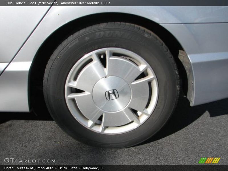 Alabaster Silver Metallic / Blue 2009 Honda Civic Hybrid Sedan