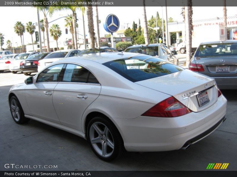 Diamond White Metallic / Black 2009 Mercedes-Benz CLS 550