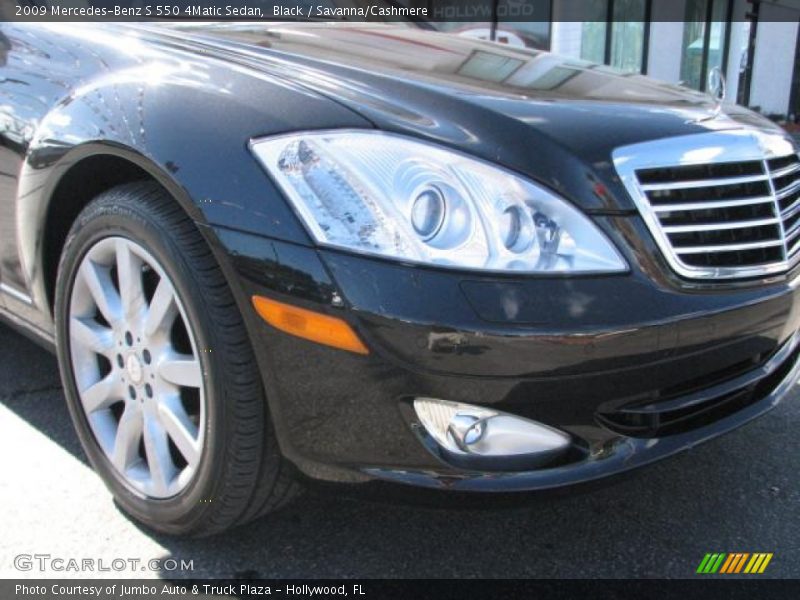 Black / Savanna/Cashmere 2009 Mercedes-Benz S 550 4Matic Sedan