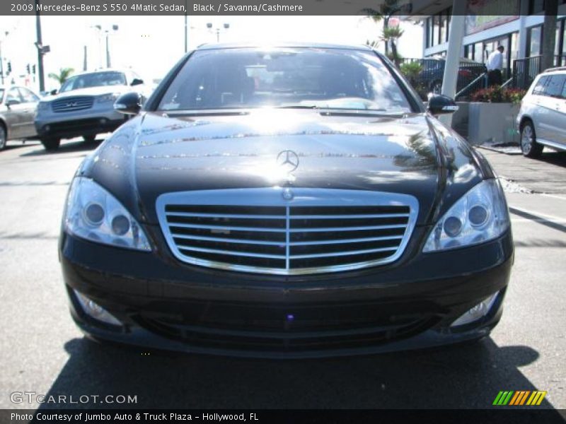 Black / Savanna/Cashmere 2009 Mercedes-Benz S 550 4Matic Sedan
