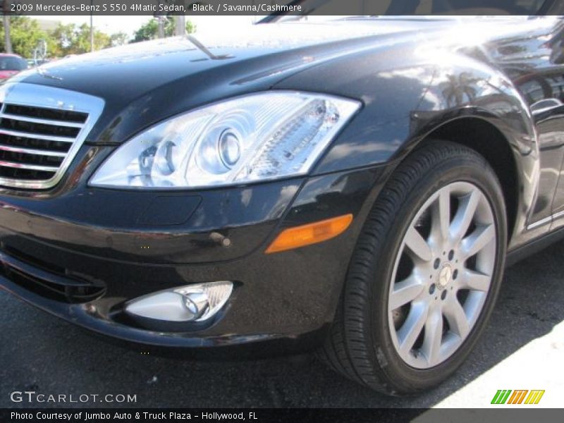 Black / Savanna/Cashmere 2009 Mercedes-Benz S 550 4Matic Sedan