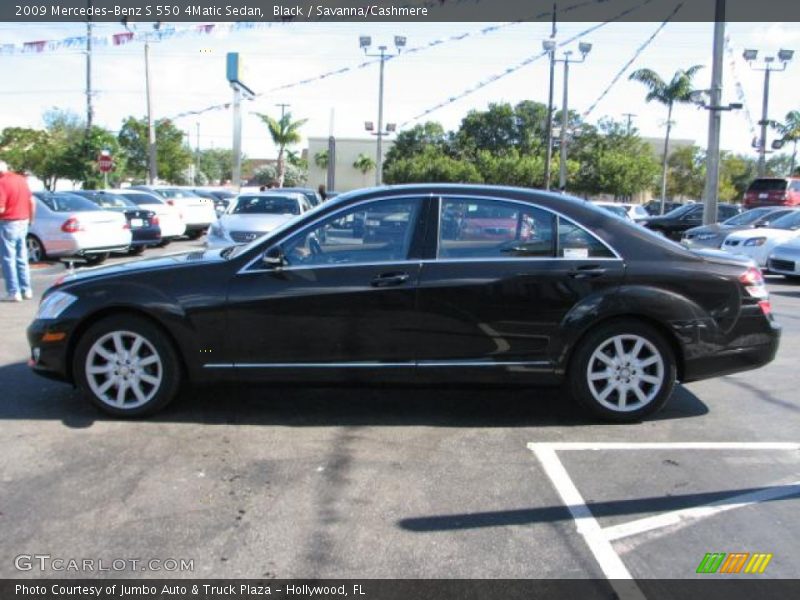 Black / Savanna/Cashmere 2009 Mercedes-Benz S 550 4Matic Sedan
