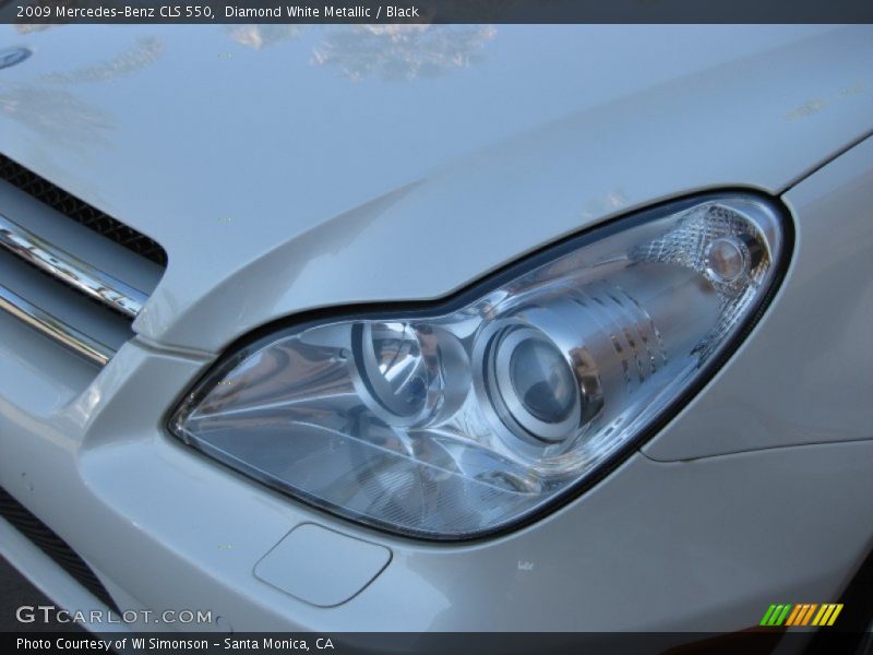 Diamond White Metallic / Black 2009 Mercedes-Benz CLS 550